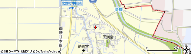 福岡県久留米市北野町中川441周辺の地図
