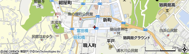 長崎県平戸市新町96周辺の地図