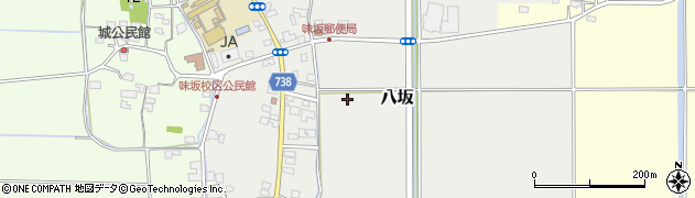 福岡県小郡市八坂周辺の地図