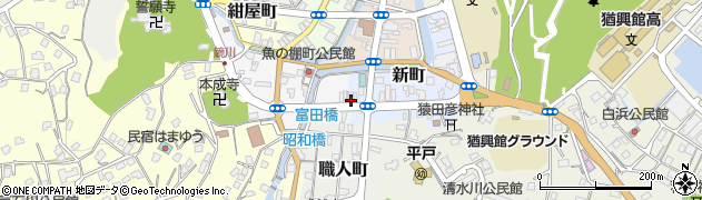長崎県平戸市新町98周辺の地図