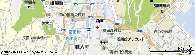 長崎県平戸市新町79周辺の地図