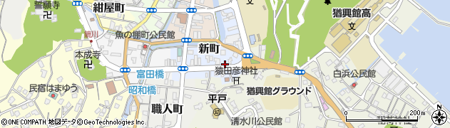 長崎県平戸市新町59周辺の地図