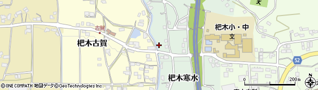 福岡県朝倉市杷木寒水186周辺の地図