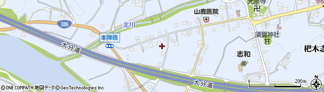 福岡県朝倉市杷木志波5055周辺の地図