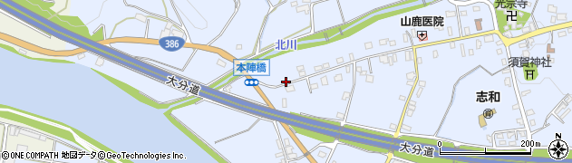 福岡県朝倉市杷木志波5076周辺の地図