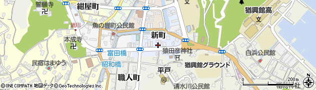 長崎県平戸市新町73周辺の地図