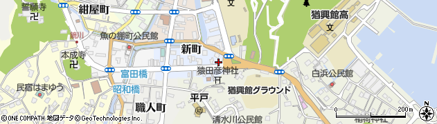 長崎県平戸市新町45周辺の地図