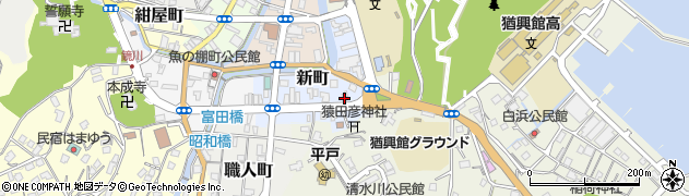 長崎県平戸市新町53周辺の地図