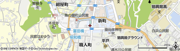 長崎県平戸市新町105周辺の地図