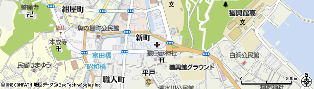 長崎県平戸市新町51周辺の地図