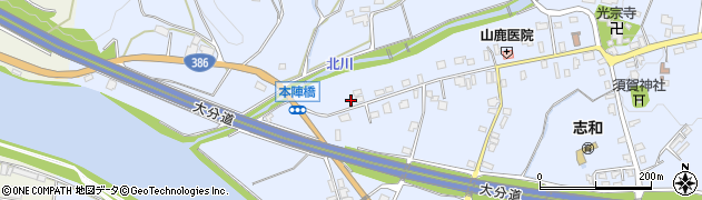 福岡県朝倉市杷木志波5080周辺の地図