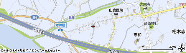 福岡県朝倉市杷木志波5053周辺の地図