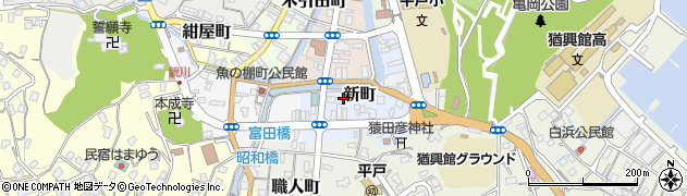 長崎県平戸市新町81周辺の地図