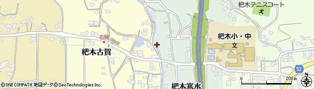 福岡県朝倉市杷木寒水187周辺の地図