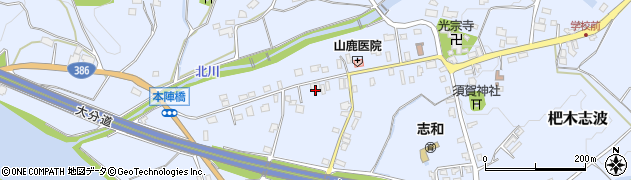 福岡県朝倉市杷木志波4889周辺の地図