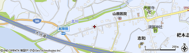 福岡県朝倉市杷木志波5092周辺の地図