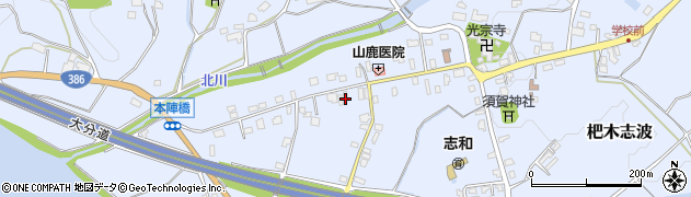 福岡県朝倉市杷木志波4892周辺の地図
