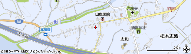 福岡県朝倉市杷木志波4894周辺の地図