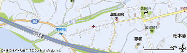 福岡県朝倉市杷木志波4877周辺の地図