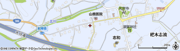 福岡県朝倉市杷木志波4895周辺の地図