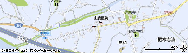 福岡県朝倉市杷木志波4864周辺の地図