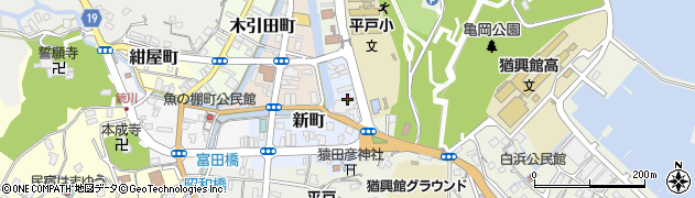 長崎県平戸市新町24周辺の地図
