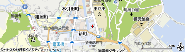 長崎県平戸市新町21周辺の地図