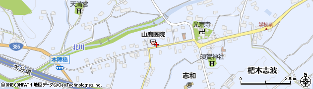 福岡県朝倉市杷木志波4851周辺の地図