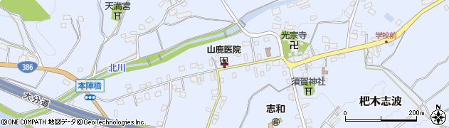 福岡県朝倉市杷木志波4853周辺の地図