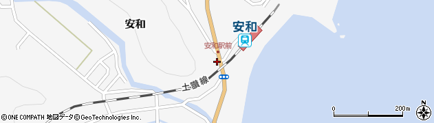 高知県須崎市安和260周辺の地図