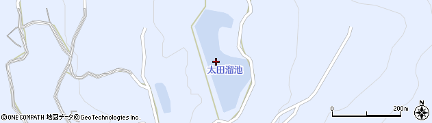 太田溜池周辺の地図