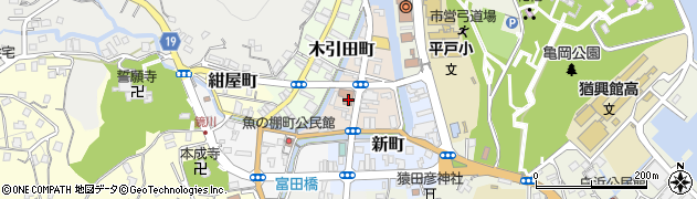 平戸郵便局周辺の地図