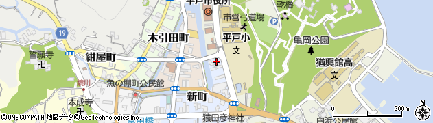 長崎県平戸市新町3周辺の地図