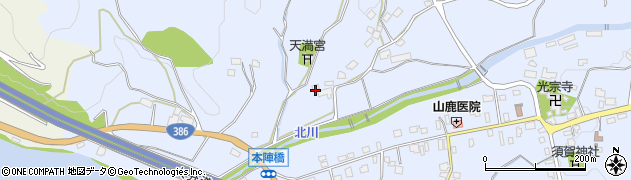 福岡県朝倉市杷木志波5740周辺の地図