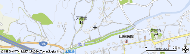 福岡県朝倉市杷木志波5727周辺の地図
