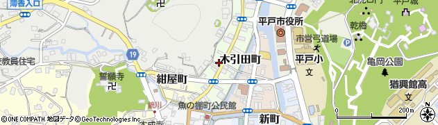 長崎県平戸市木引田町周辺の地図