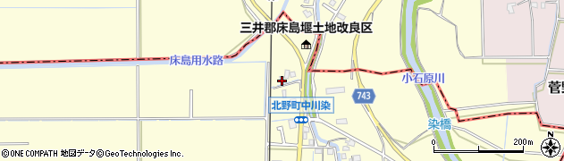 福岡県久留米市北野町中川1672周辺の地図