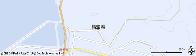 佐賀県伊万里市波多津町（馬蛤潟）周辺の地図