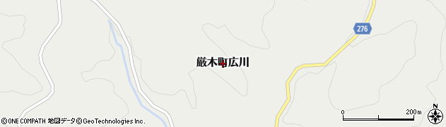 佐賀県唐津市厳木町広川周辺の地図