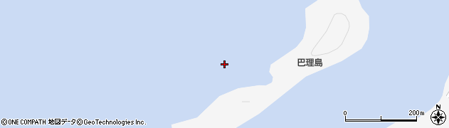 巴理島周辺の地図