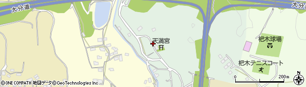 福岡県朝倉市杷木寒水周辺の地図
