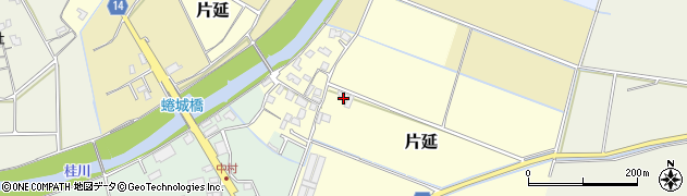 福岡県朝倉市片延263周辺の地図
