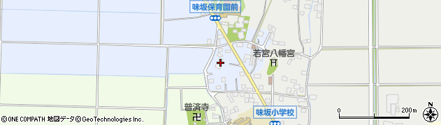 福岡県小郡市上西鯵坂788周辺の地図