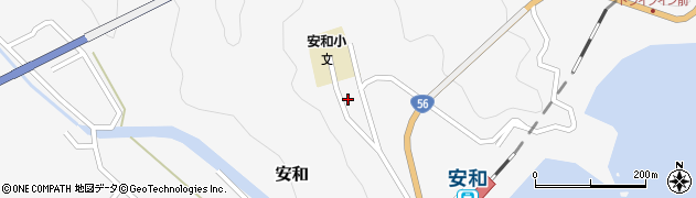 高知県須崎市安和216周辺の地図