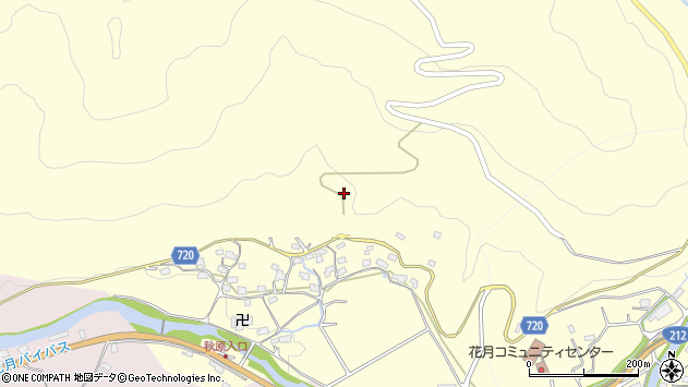 〒877-1224 大分県日田市秋原町の地図