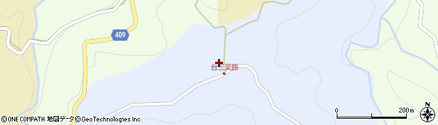 大分県宇佐市院内町台周辺の地図