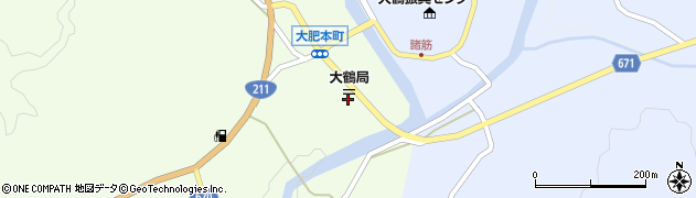 大鶴郵便局 ＡＴＭ周辺の地図