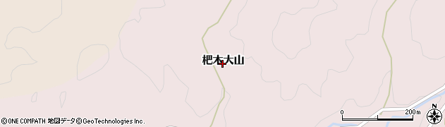 福岡県朝倉市杷木大山周辺の地図