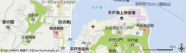 タイムズ平戸市役所第２駐車場周辺の地図