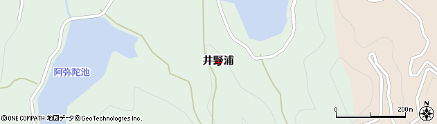 愛媛県西宇和郡伊方町井野浦周辺の地図
